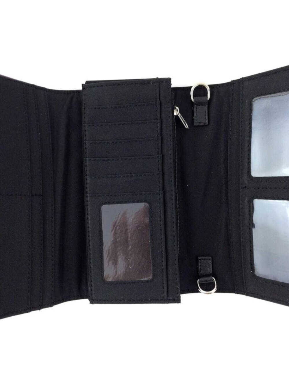 Justin West Spring Bloom Western Cross Women Crossbody Wrist Trifold Wallet NWT - Picture 5 of 5